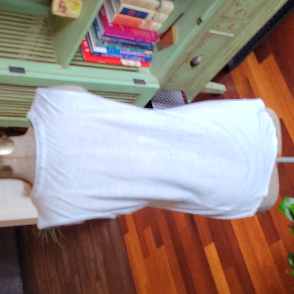 rxb Sleevess Lt Blue Floral Buttin Down Top M - Picture 7 of 9